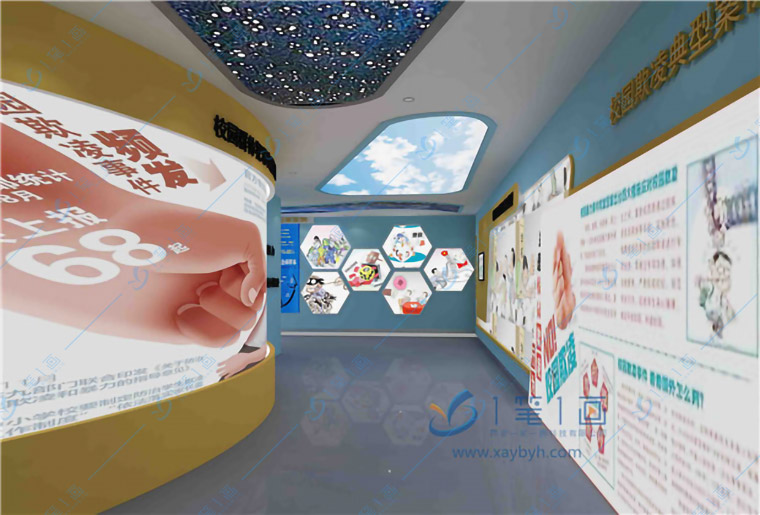 多媒体法制教育展厅,青少年法治教育基地，多媒体展馆设计,多媒体互动展品-多媒体道德与法制展厅制作解决方案_西安一笔一画科技有限公司