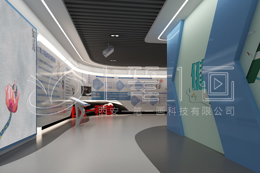 禁毒教育展馆建设,中小学生毒品预防教育展馆建设方案,毒品预防教育展示馆沉浸式产品,青少年禁毒教育展厅效果图设计,一笔一画专业学校禁毒展馆平面设计公司