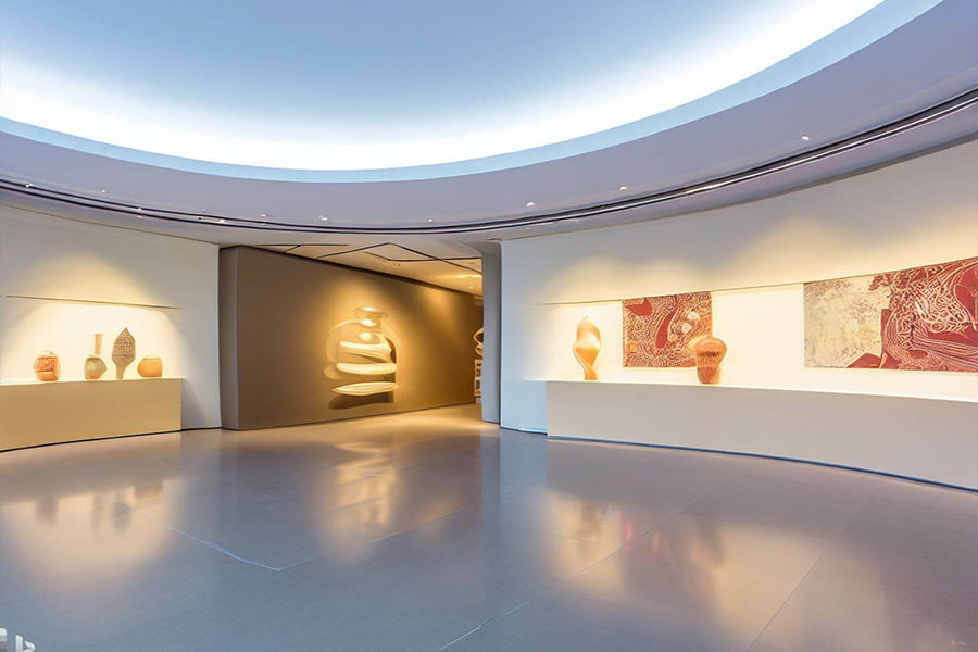 美术馆展览展厅设计，美术馆展厅设计，