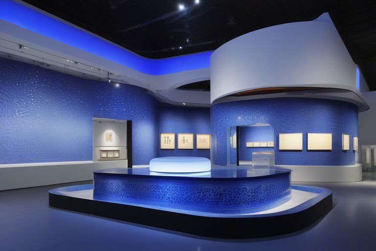 磁州窑景德镇展厅设计，瓷器展厅设计方案，磁州窑展厅“黑与白的艺术”