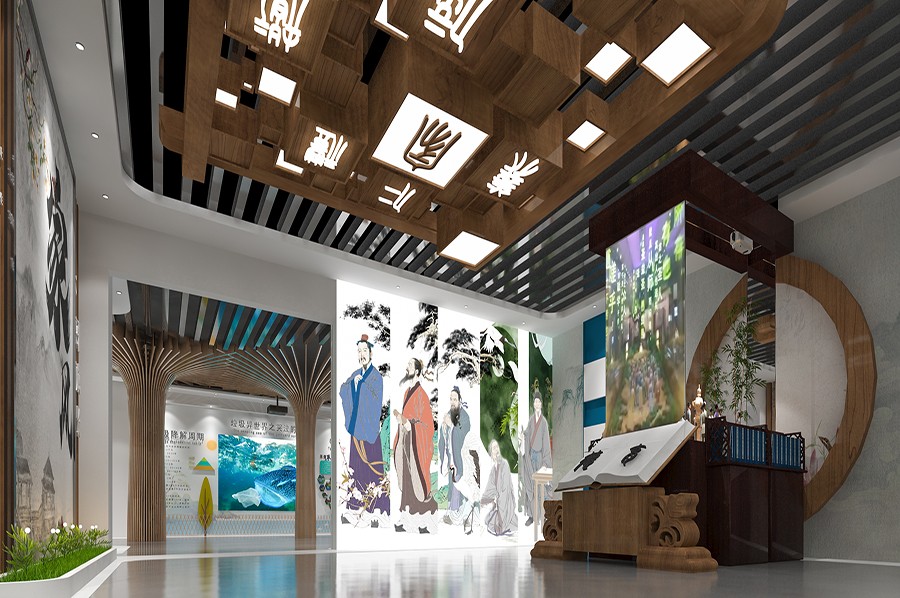 家风家训展厅效果图,廉政家风家训博物馆方案,廉洁家风家训馆方案