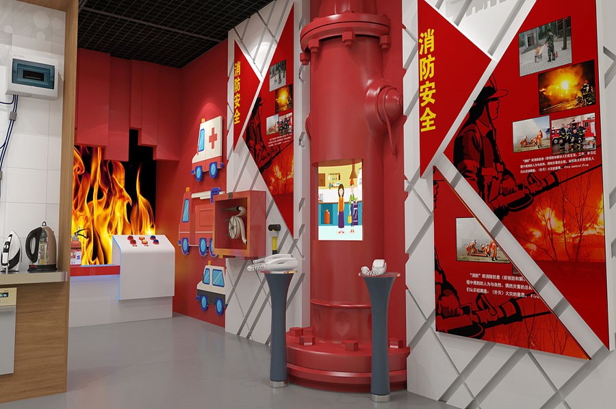 安全教育展馆设备,安全粮食安全教育宣传展厅设备施工,安全社区安全教育实践馆设计施工图