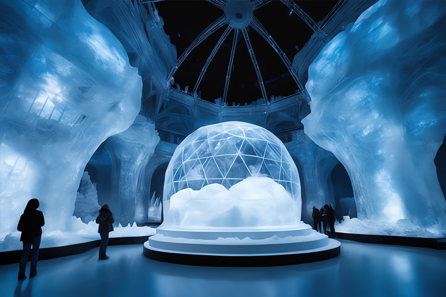 自然展厅效果图