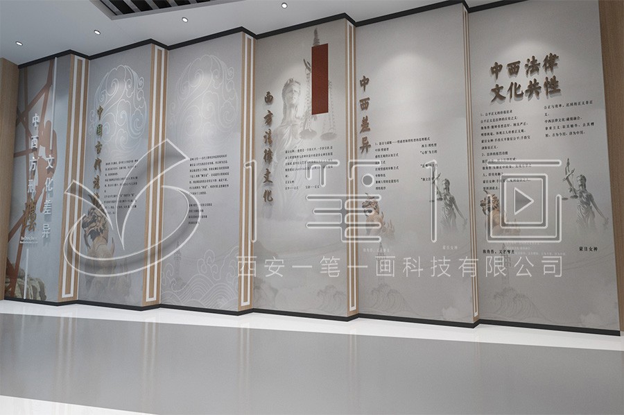 法治文化教育展馆建设,青少年普法基地效果图,社区法制教育馆施工图