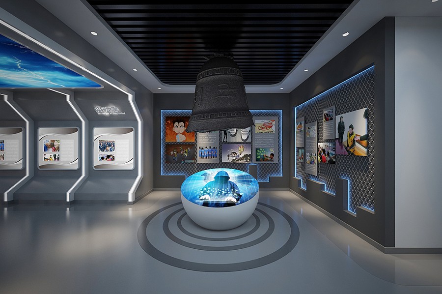 反恐维稳展馆效果图