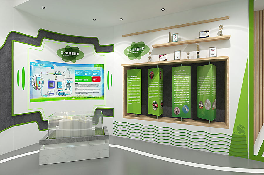 环保体验馆设计,城市环保体验馆方案,城市垃圾分类教育展厅施工图