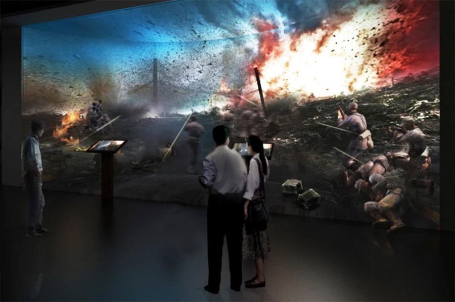 企业产品展厅策划,家用塑料制品国企展厅方案,殡仪火化设备企业展馆设计