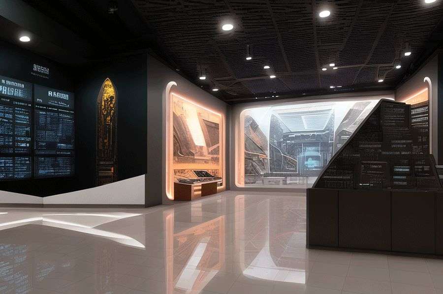 校史展厅施工图,学校校史展馆方案,职业技术学院校史馆设备