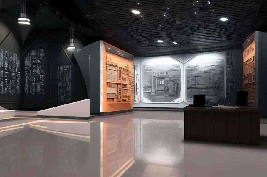 校史展馆施工图,二中校史展馆设计,二中校史展馆效果图