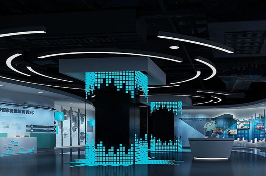 企业文化展厅建设,殡仪火化设备国企展馆效果图,广告礼品国企文化展馆效果图