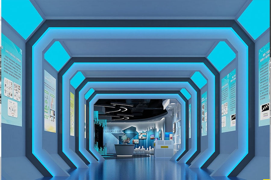 国企馆施工图,体育用品国企产品馆策划,物资专材国企产品展馆策划