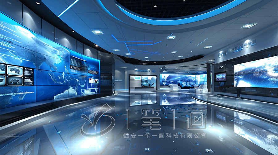 互动人防宣教博物馆施工图, 智慧人防展厅设计, 创新人防宣教馆建设