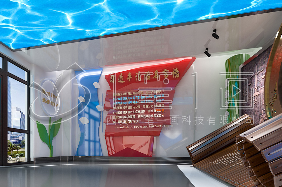 法治宣教基地设备供应,智能廉政教育展馆设计,一笔一画展览馆建设
