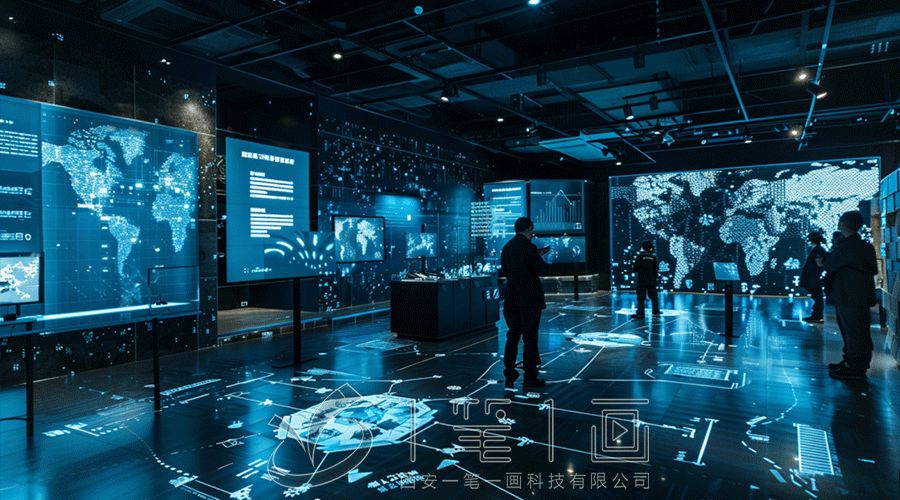 军史展馆设计方案,数字化互动展示,智能多媒体展览