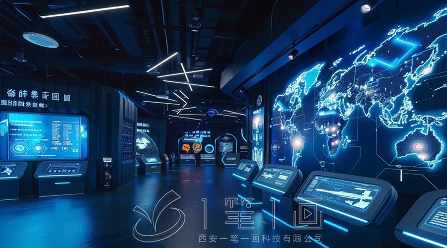 数字化军史展馆设计,互动军事展览建设方案,智能高科技展览馆施工