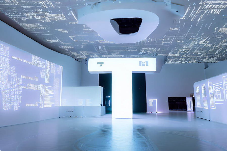 数字化企业文化展馆设计,AI智能企业展厅建设,声光电互动展示技术