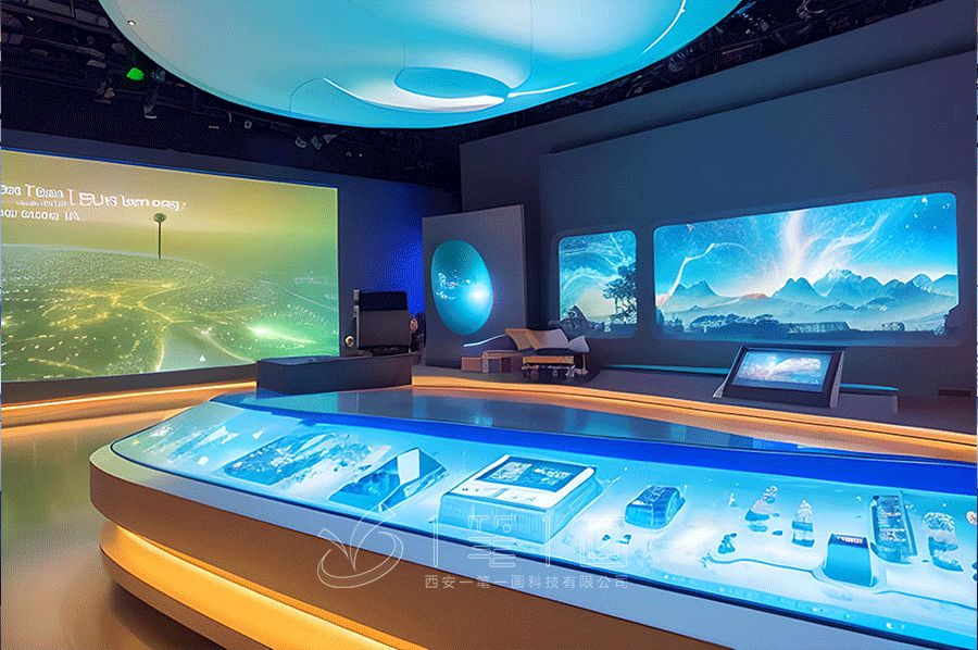 VR非遗文化体验馆施工图,数字化传统文化展厅设计,智能多媒体互动展馆建设