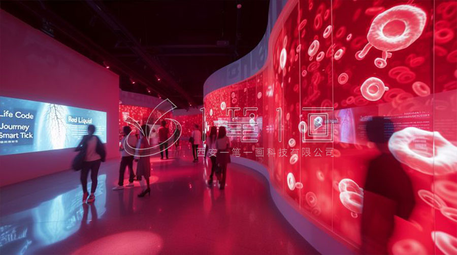 数字化医学科普教育基地设计,智能医学教育展馆建设,高科技展厅设计