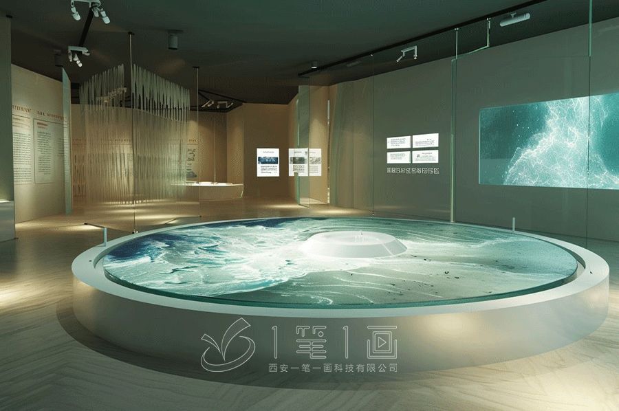 VR企业展厅平面图,现代企业展厅设计,创新数字化展示