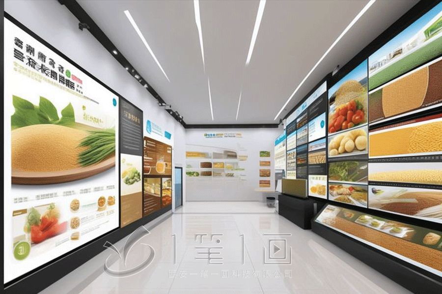 畜牧业展厅平面图,现代智能畜牧业展示中心,一笔一画科技有限公司