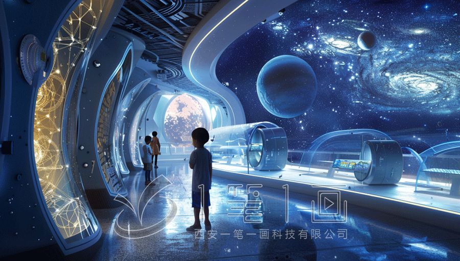 国防教育研学体验馆施工图,现代国防教育展厅设计,智慧展馆建设方案