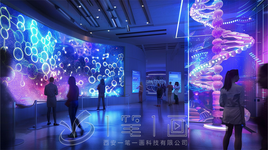 高科技康复护理教育基地设计,互动康复护理展馆建设方案,数字化展览馆设计公司