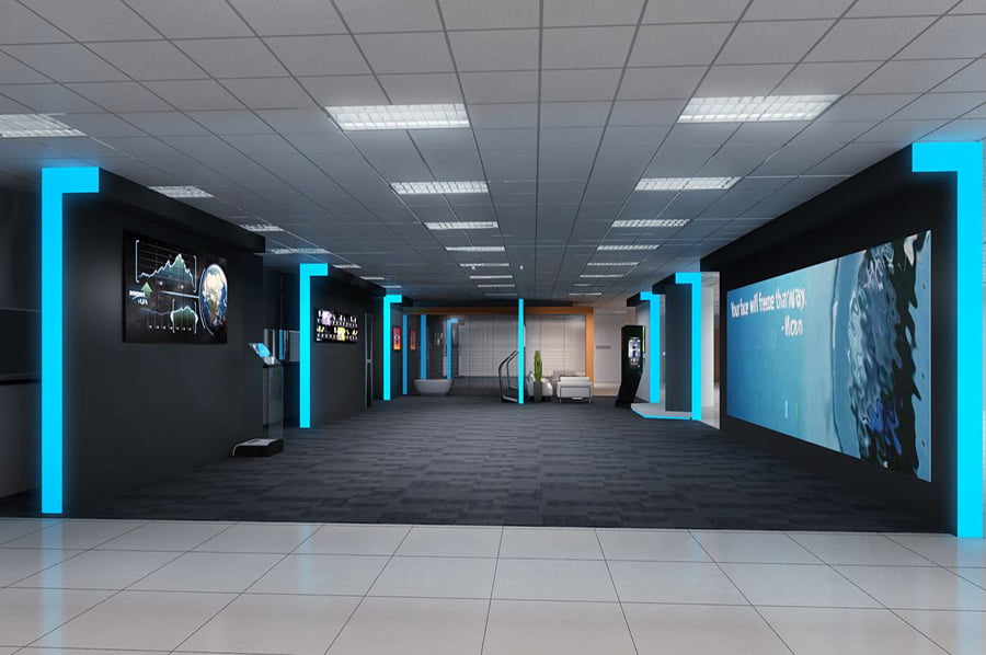 声光电集团文化博物馆设备厂家,创新文化展馆设计,一笔一画科技智慧展厅方案