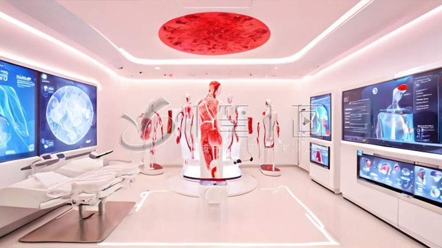 高科技精神心理科普展馆施工图,现代心灵互动体验馆设计,智能化心理科普展馆建设方案