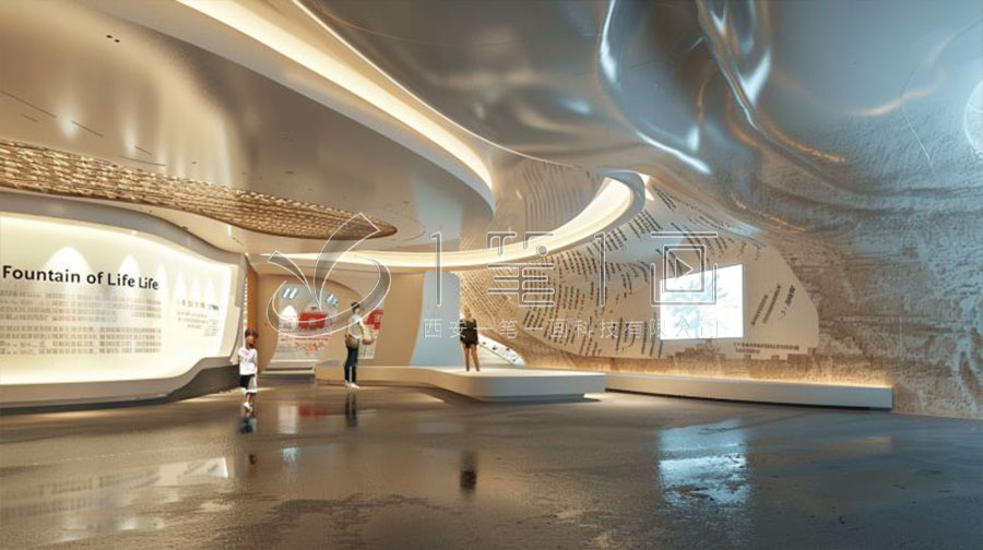 互动老年健康馆设备供应商,数字化养老展览馆设计,高科技养老产业展示厅施工