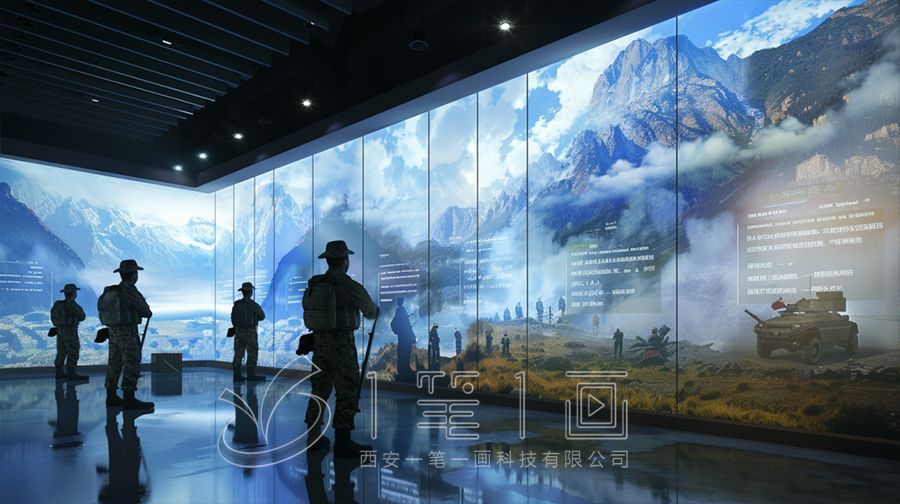 边境派出所教育基地设计，沉浸式边防教育展厅设计方案，山南高科技展厅设计公司