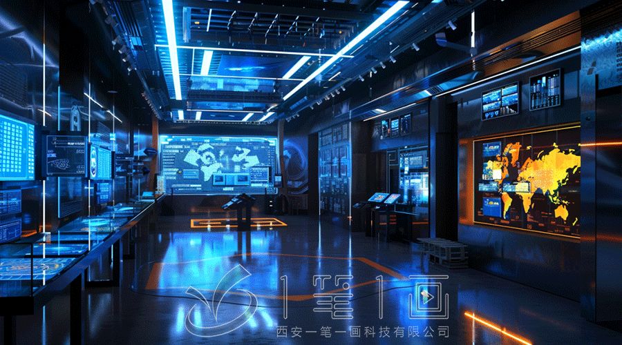 防空宣教展馆平面图,数字化防空宣教展馆设计,智能防空宣教展馆建设方案