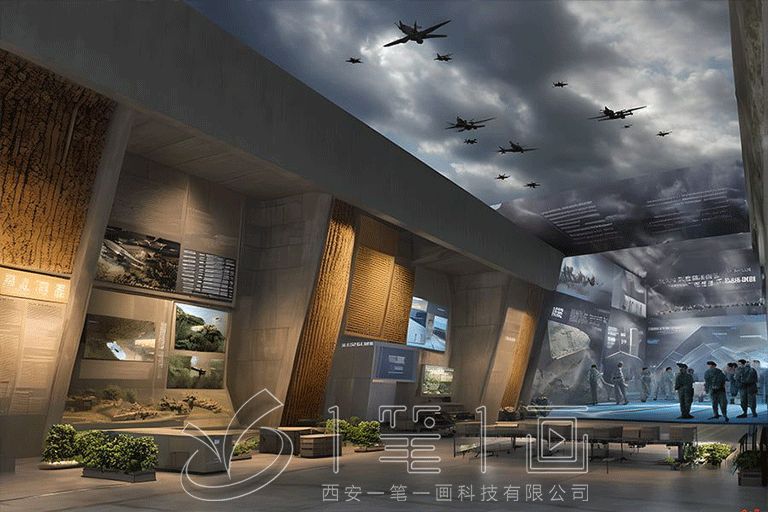 成都市国防教育展厅设计，最新国防教育基地建设方案，成都展厅设计公司