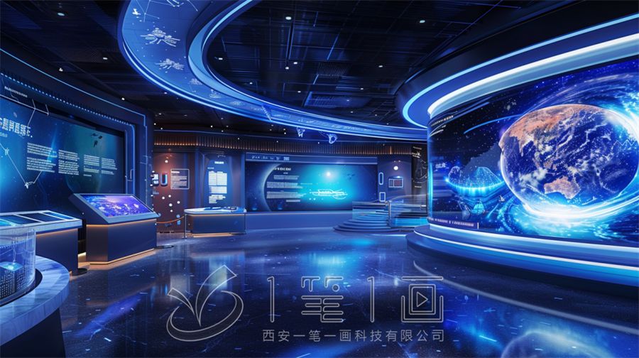 最新星空飞行教育基地设计方案，高科技沉浸式展厅建设方案拟案例