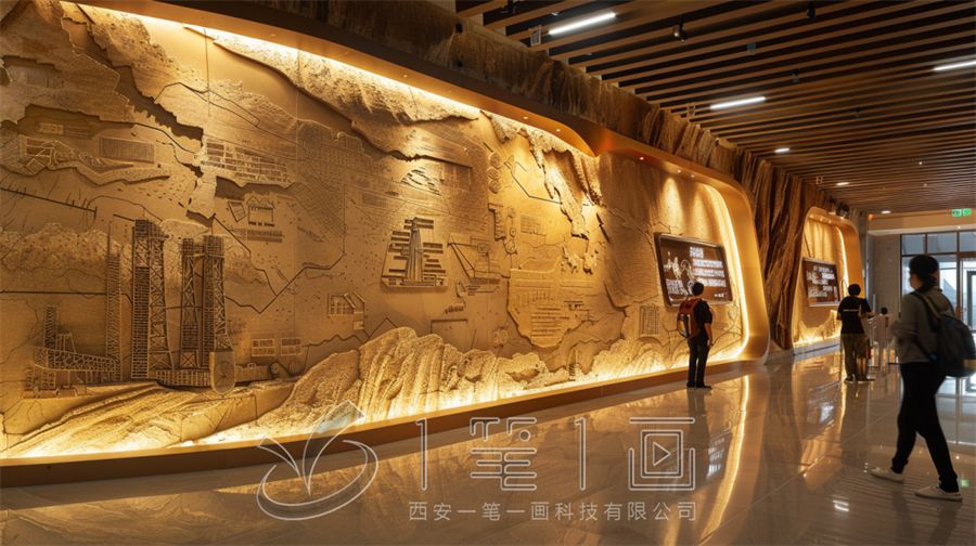 石油展览（博物）馆设计方案，多媒体石油精神教育馆建设公司