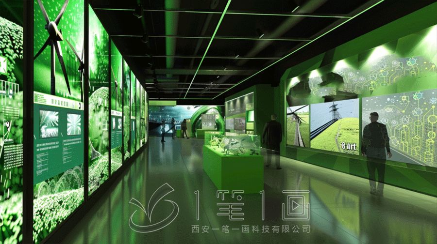 风电展示中心（风博物馆）设计方案，多媒体风电展示展厅建设