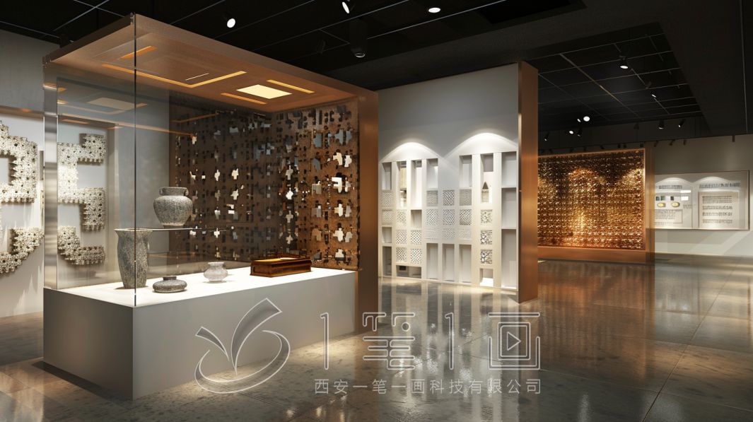 陶艺展示长廊展厅设计方案，多媒体陶艺展厅建设施工策划方案