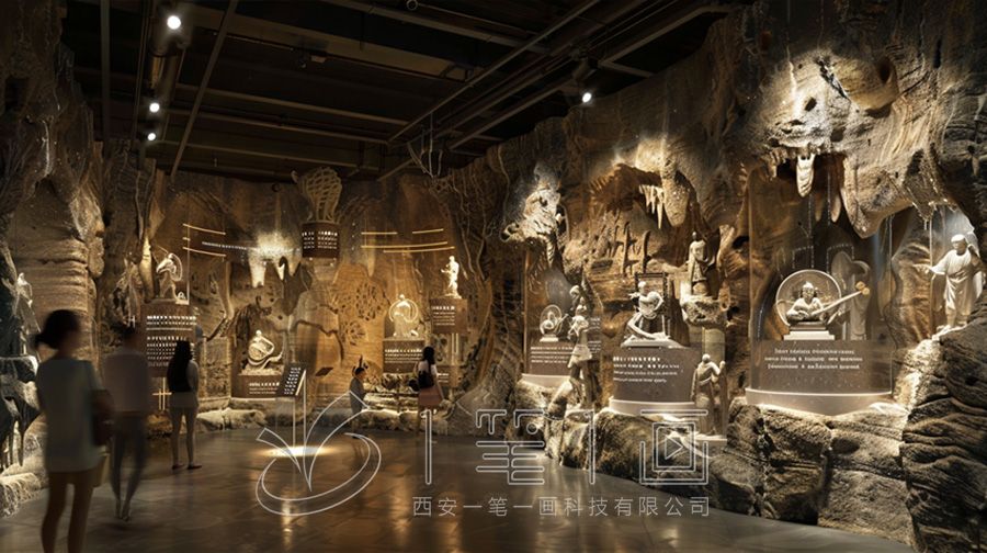 石窟音乐窟主题云展览设计方案，多媒体石窟展厅建设施工方案公司