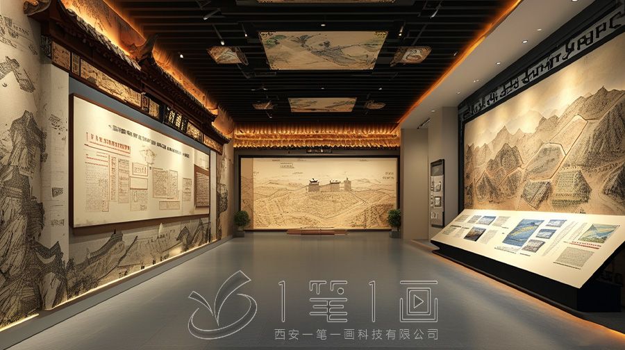 土地丈量历史展厅设计方案，多媒体互动鱼鳞图册专题展厅设计建设方案