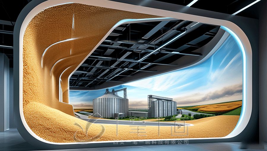 福田农批应时而食体验馆,展厅设计施工方案,多媒体设备创意展示