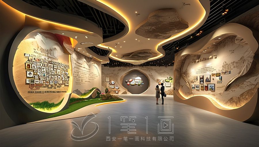 西乌珠穆旗中华民族共同体体验馆,展厅设计施工方案,多媒体设备创意设计#
