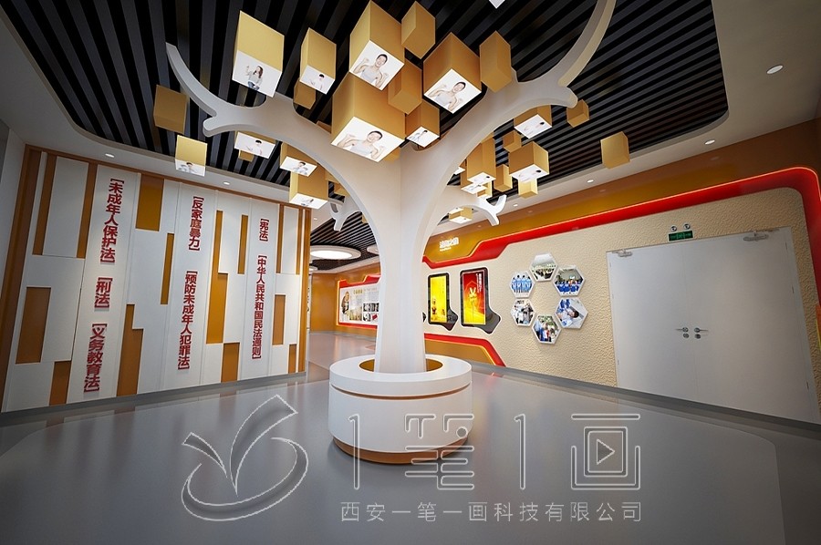 禁毒教育基地,禁毒展厅设计效果图,多媒体设备施工方案#