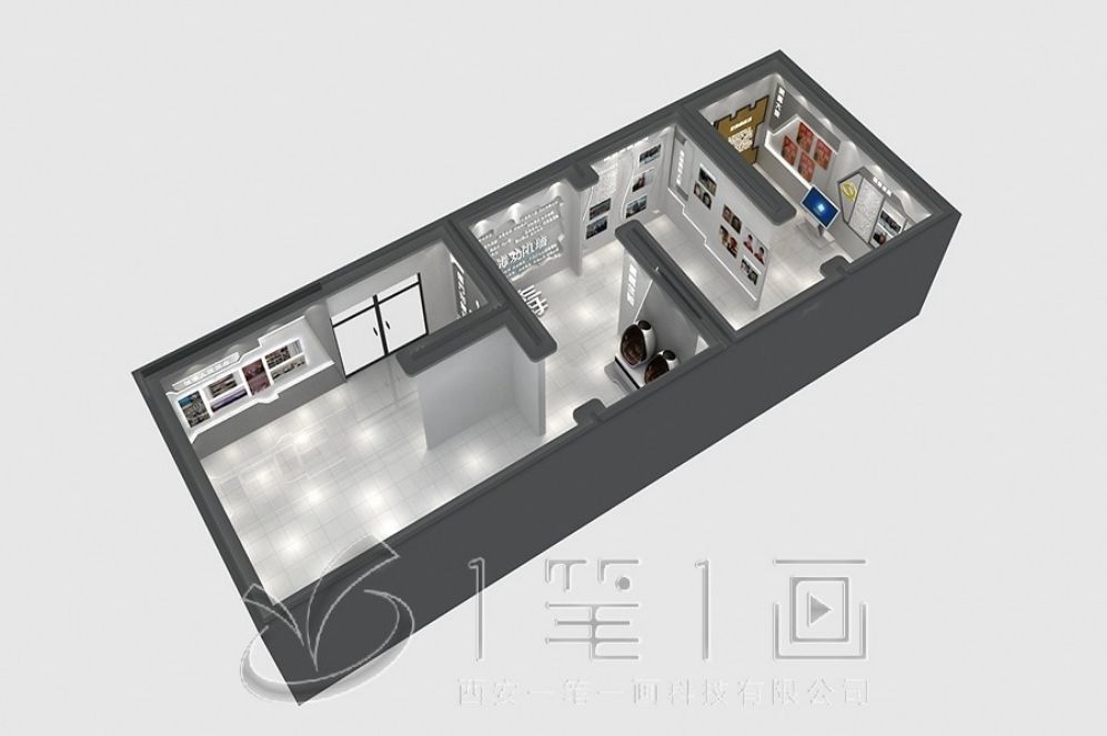 国防动员教育基地设计,多媒体互动展厅,创意军事展览建设