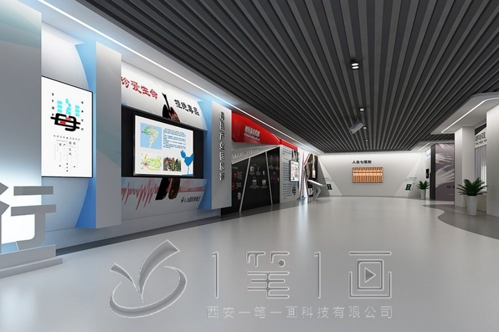 中医药展厅设计, 互动多媒体设备, 智慧展厅解决方案