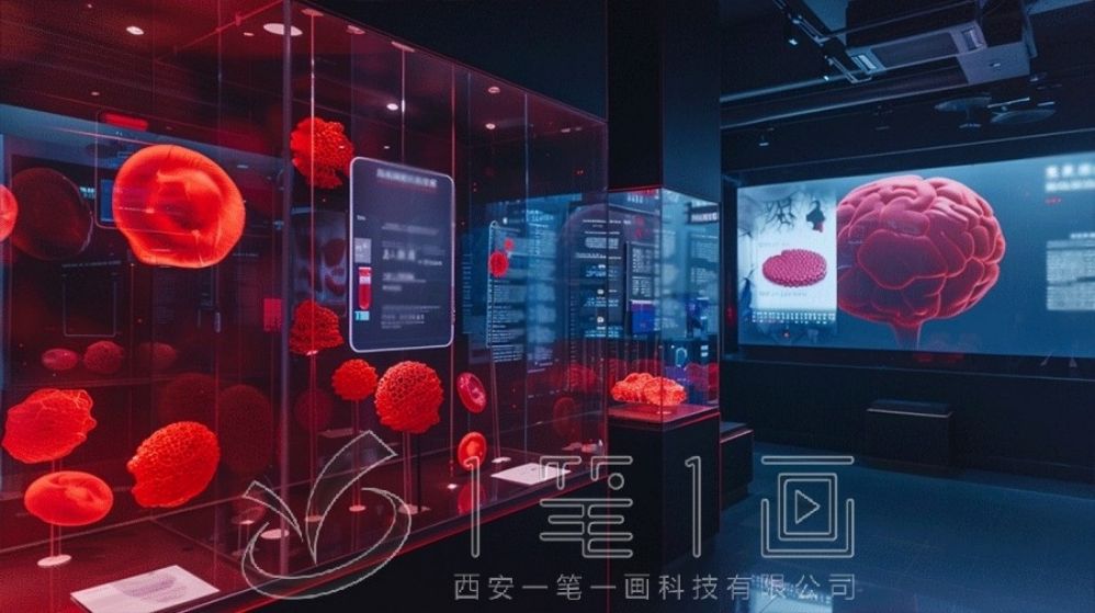 安全教育基地设计,互动体验展示,高科技展厅
