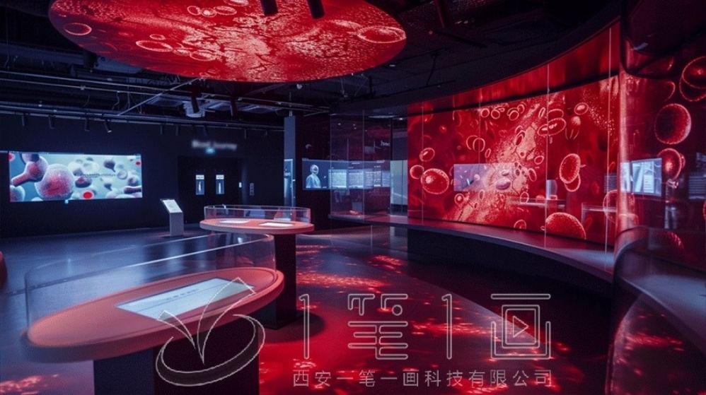 中医药展厅设计, 互动多媒体设备, 现代化展示
