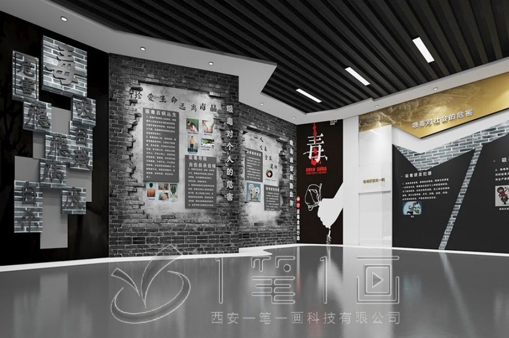 国防教育展厅设计, 互动多媒体设备, 现代化展示