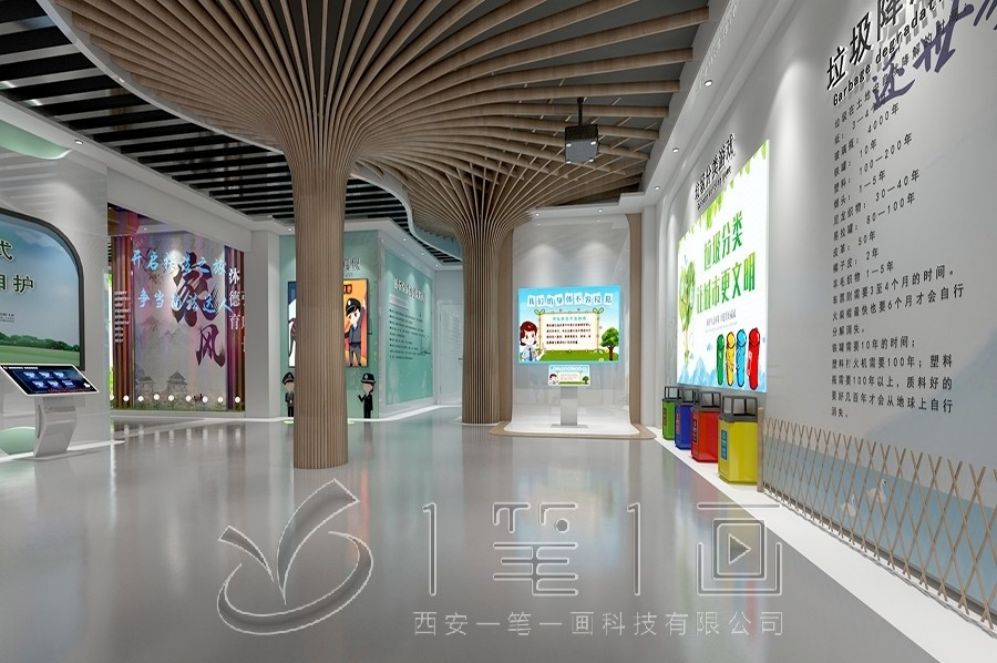 法治教育展厅设计, 互动多媒体设备, 现代化法治教