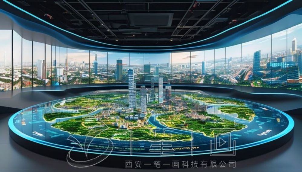 国防教育展厅设计, 互动多媒体展示, 高科技