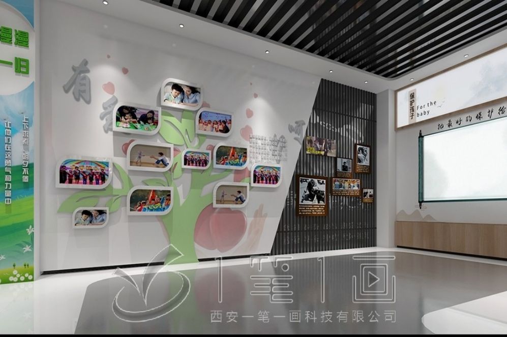 国防教育展厅设计, 红色精神传承展示, 多媒体互动