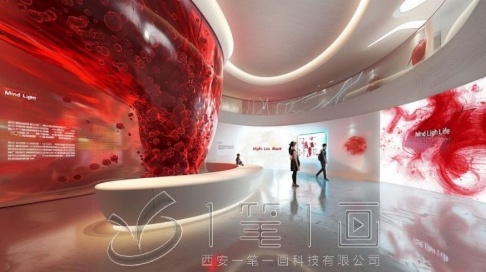 中医药展厅设计, 互动多媒体展示, 现代化展厅解决